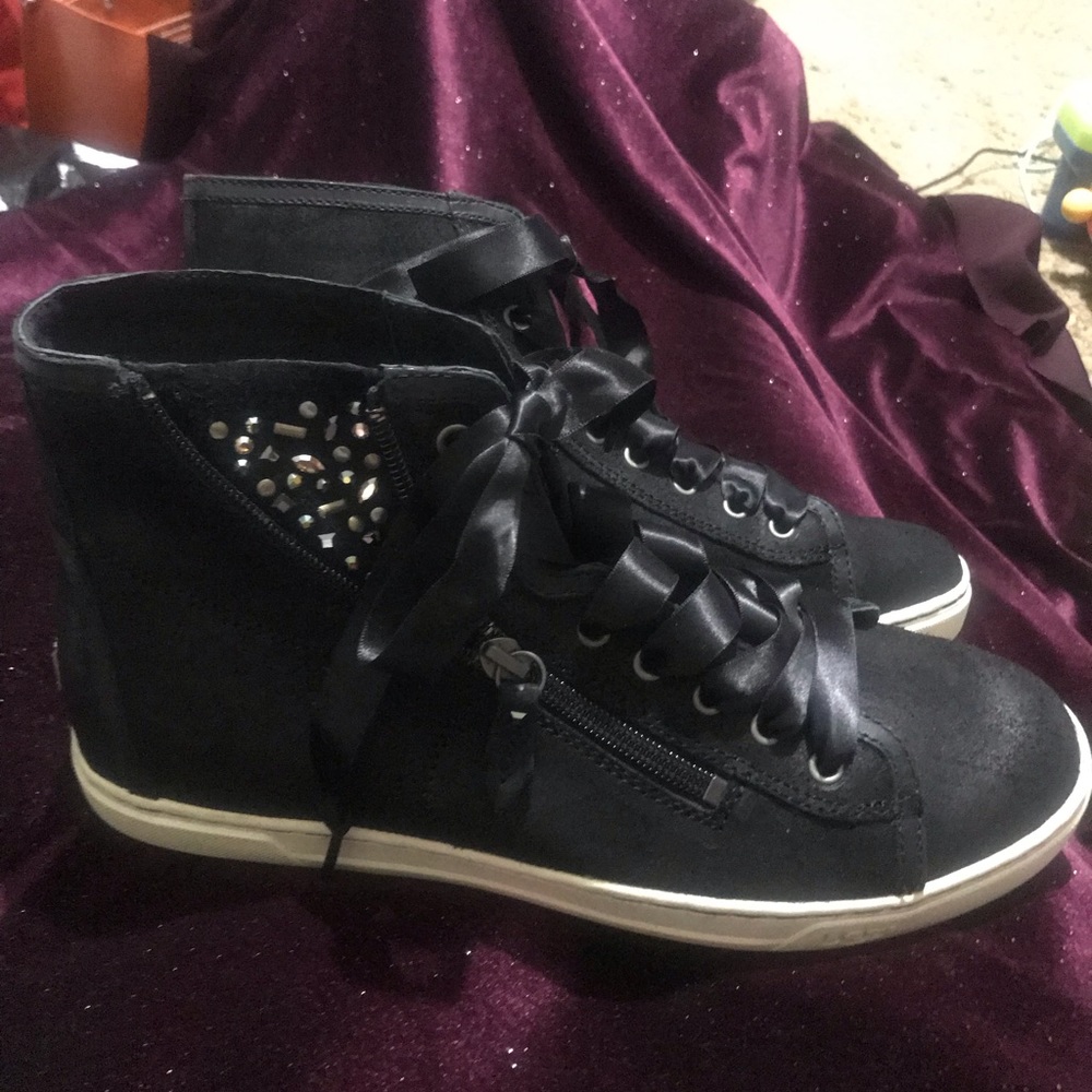 UGGs Blaney Crystals High Top Sneakers